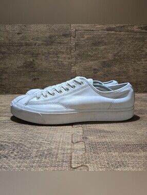 Converse Jack Purcell Leather Low White Sneakers 164225C Mens 9.5 / Womens 11